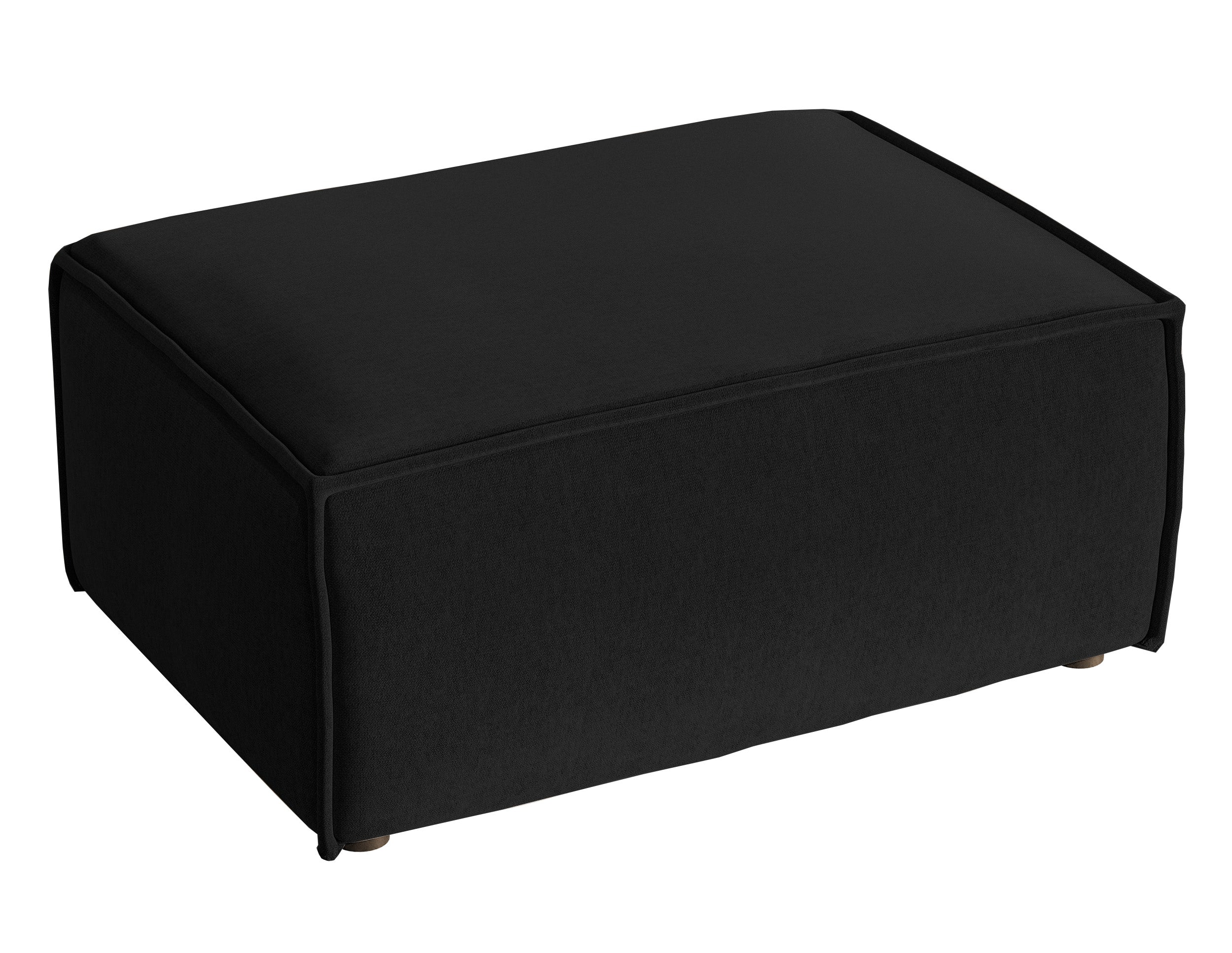 Hocker Copertino 65x90 cm schwarz, wasserabweisender Samt
