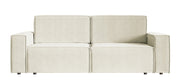 Drei-Sitzer-Schlafsofa Copertino, cremefarben, Velours, wasserabweisend