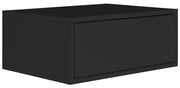 Hängender Nachttisch Framme mit Schublade 50 cm schwarz