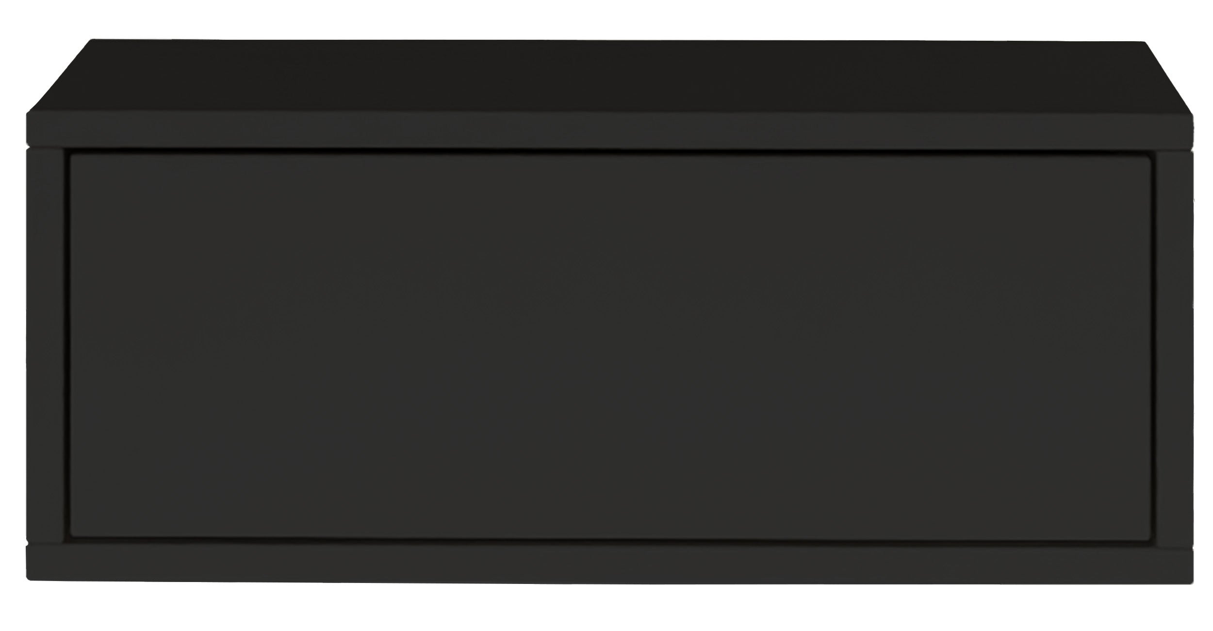 Hängender Nachttisch Framme mit Schublade 50 cm schwarz
