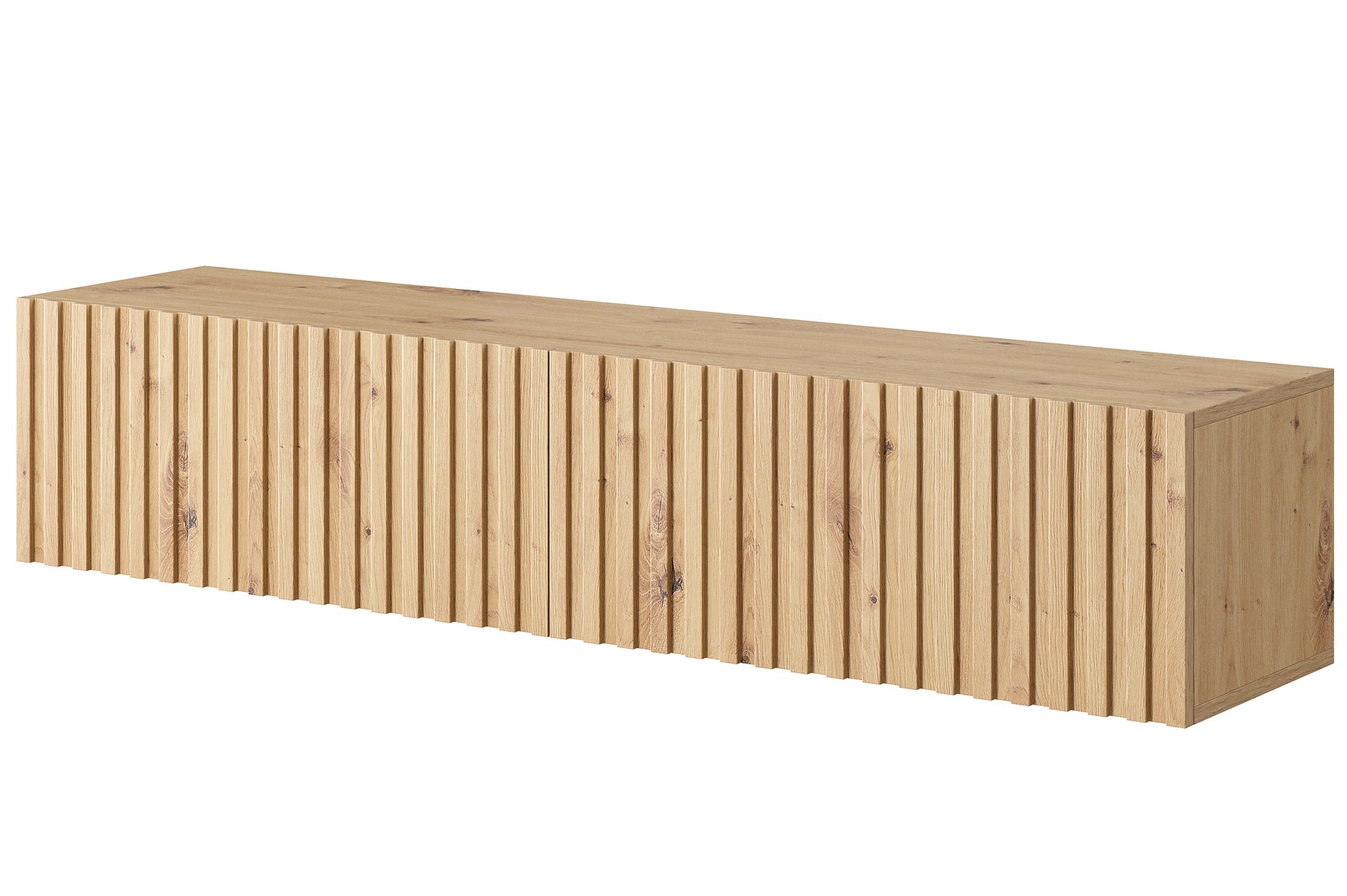 TV-Schrank Telire 138,6 cm Artisan Eiche Lamellen