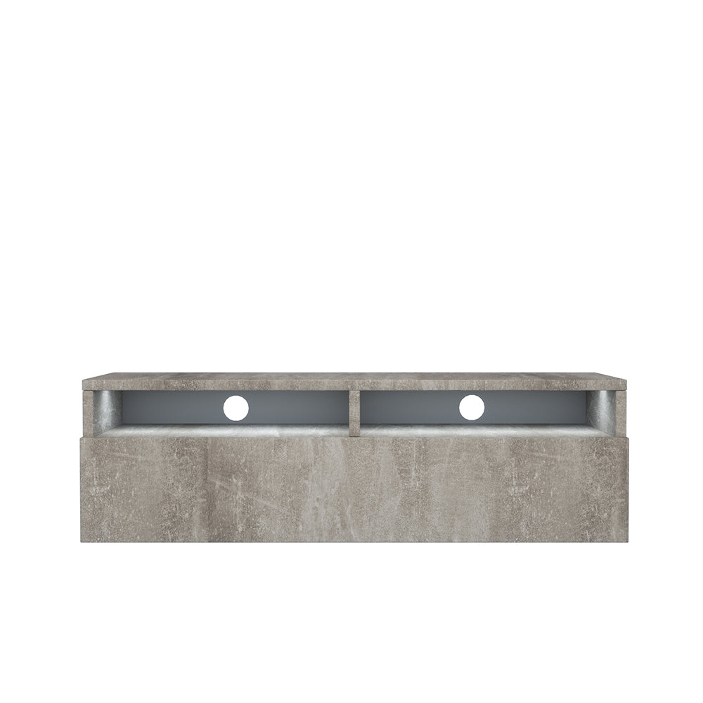 TV-Schrank mit Schublade Rednaw 100 cm Beton mit Beleuchtung