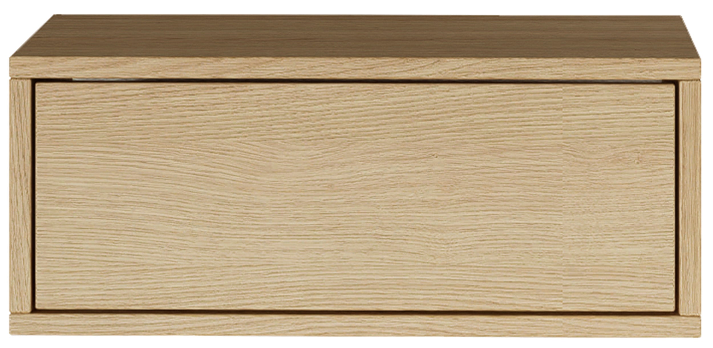 Hängender Nachttisch Framme mit Schublade 50 cm Lindberg-Eiche