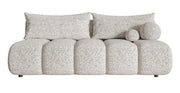 Dreisitziges Sofa Dandelino Mini mit Schlafunktion, beige Flechtoptik