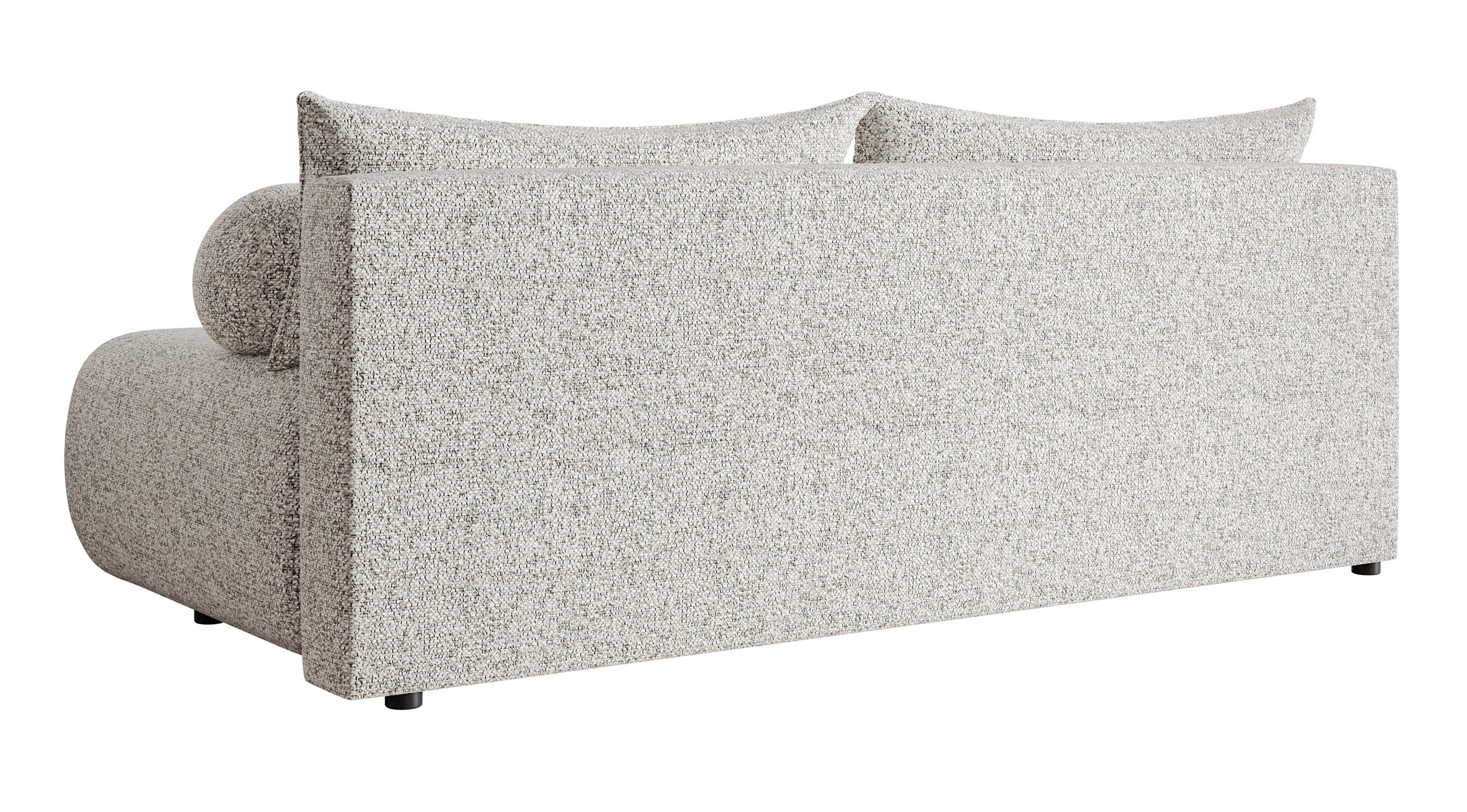 Dreisitziges Sofa Dandelino Mini mit Schlafunktion, beige Flechtoptik