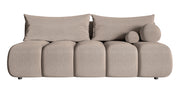 Dreisitziges Sofa Dandelino Mini mit Schlafunktion, beige Chenille