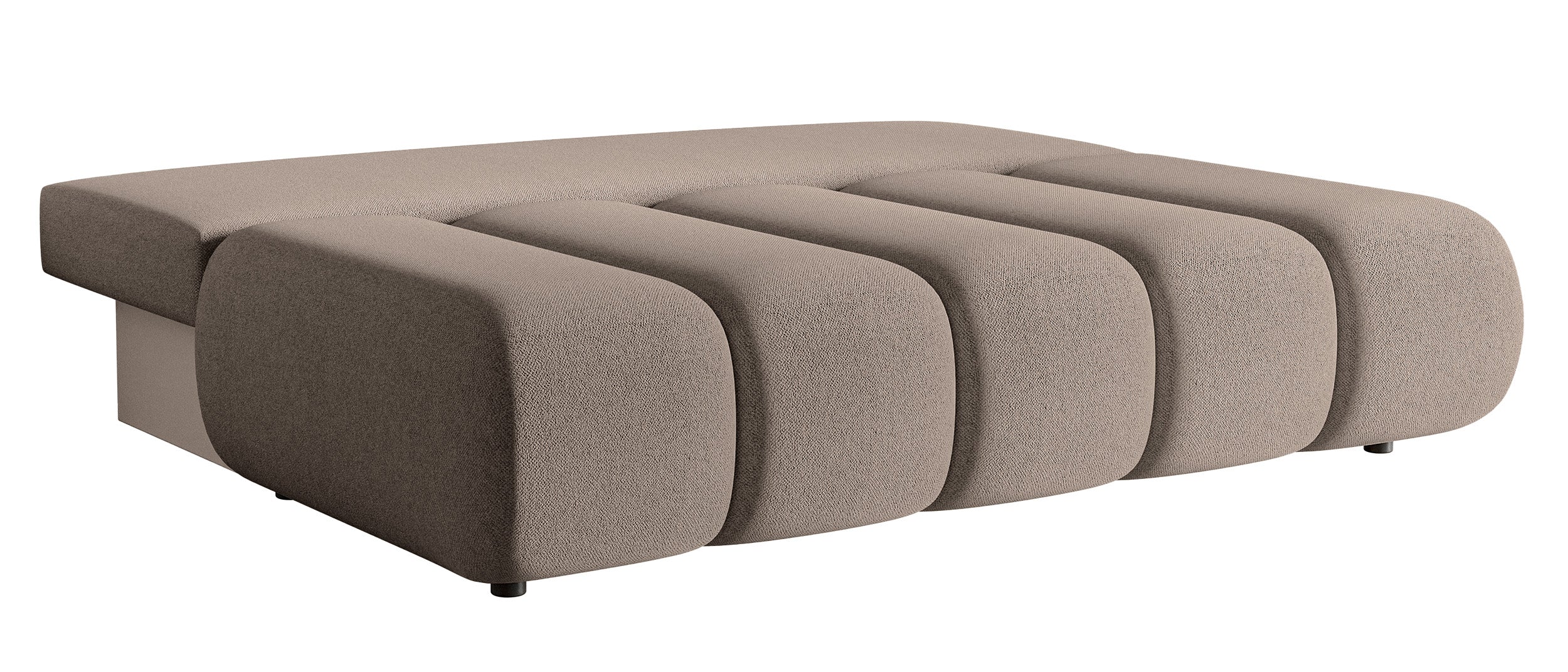 Dreisitziges Sofa Dandelino Mini mit Schlafunktion, beige Chenille