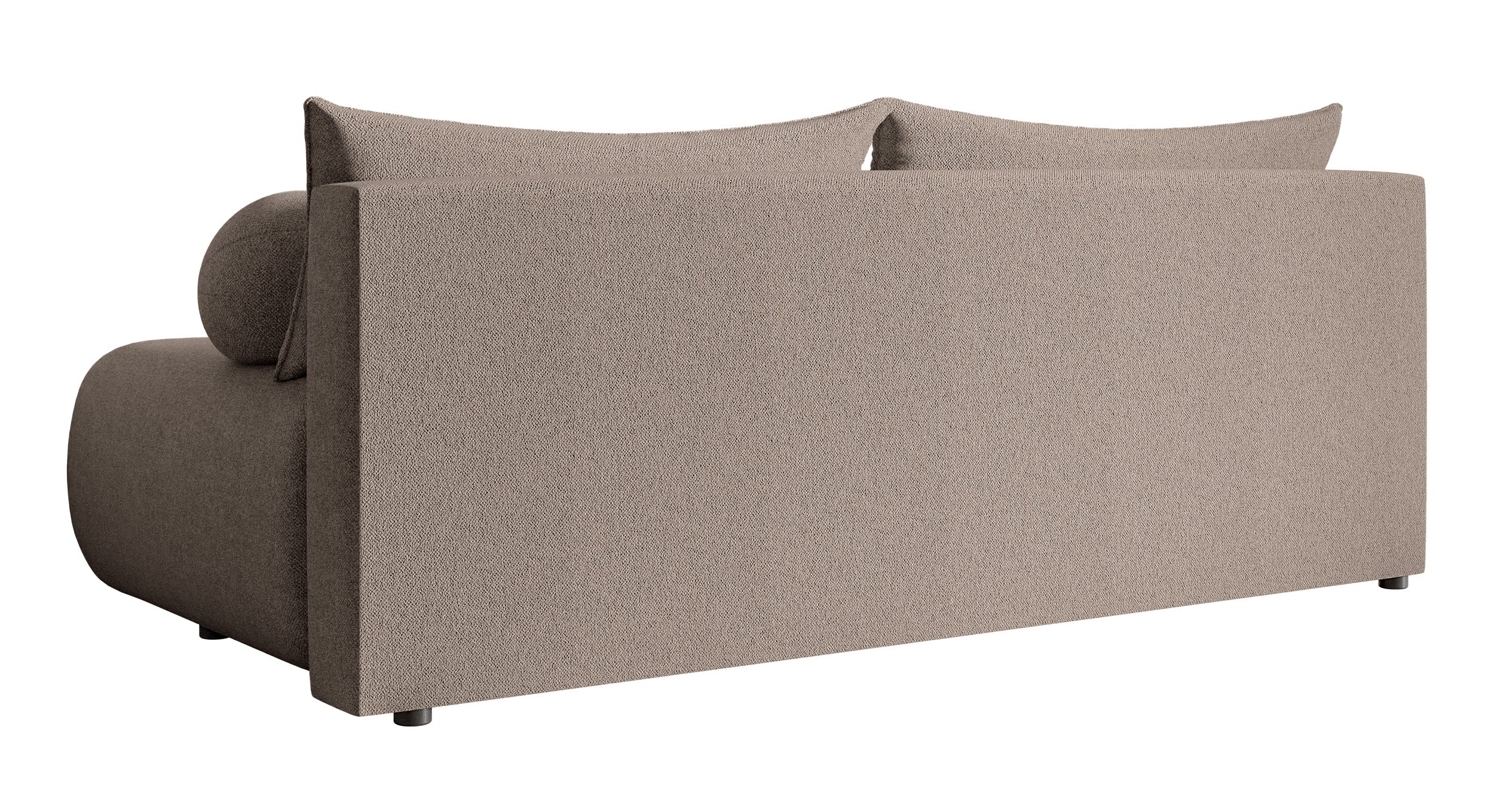 Dreisitziges Sofa Dandelino Mini mit Schlafunktion, beige Chenille