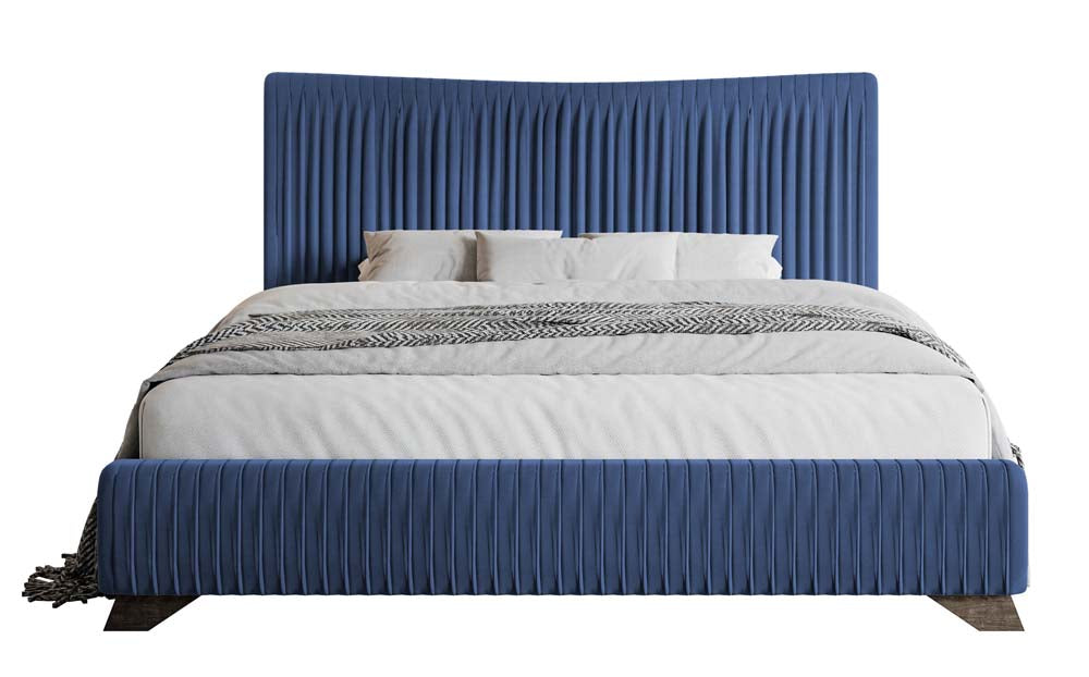 Polstermöbelbett Bratan 160x200 cm blau