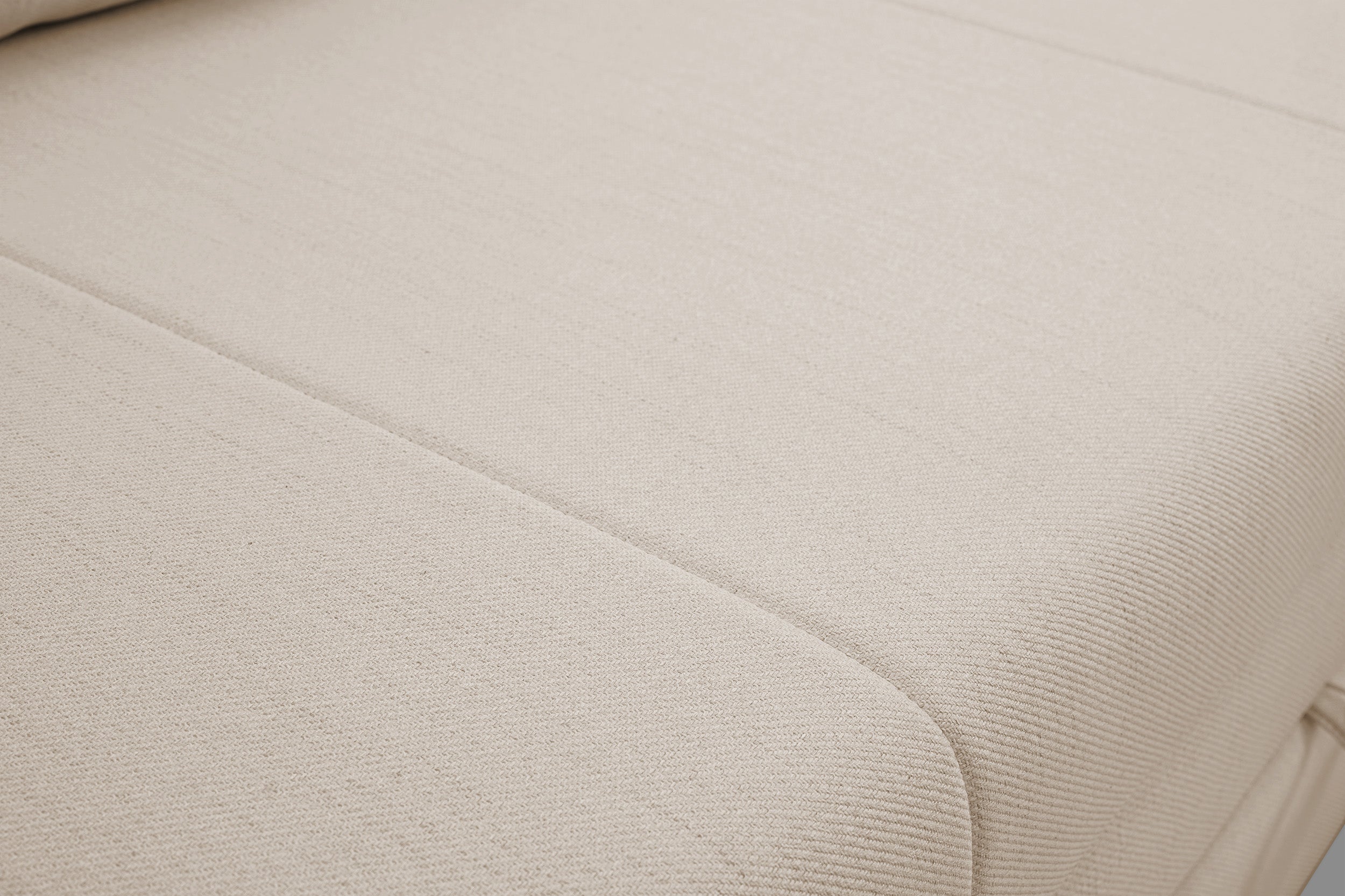 Drei-Sitzer-Schlafsofa Diego in hellbeige, Geflecht