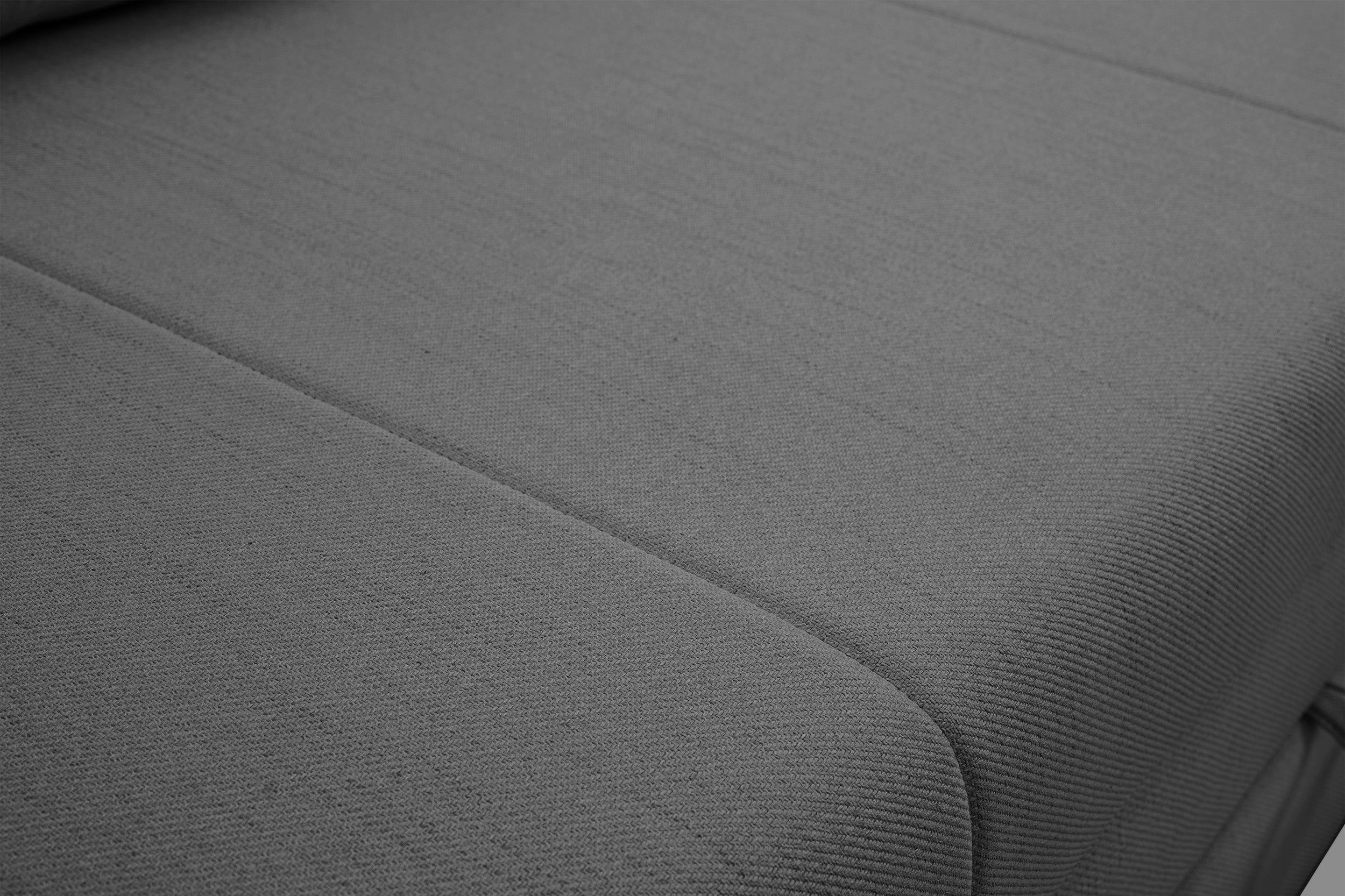 Dreisitziges Schlafsofa Diego in Dunkelgrau, Geflecht