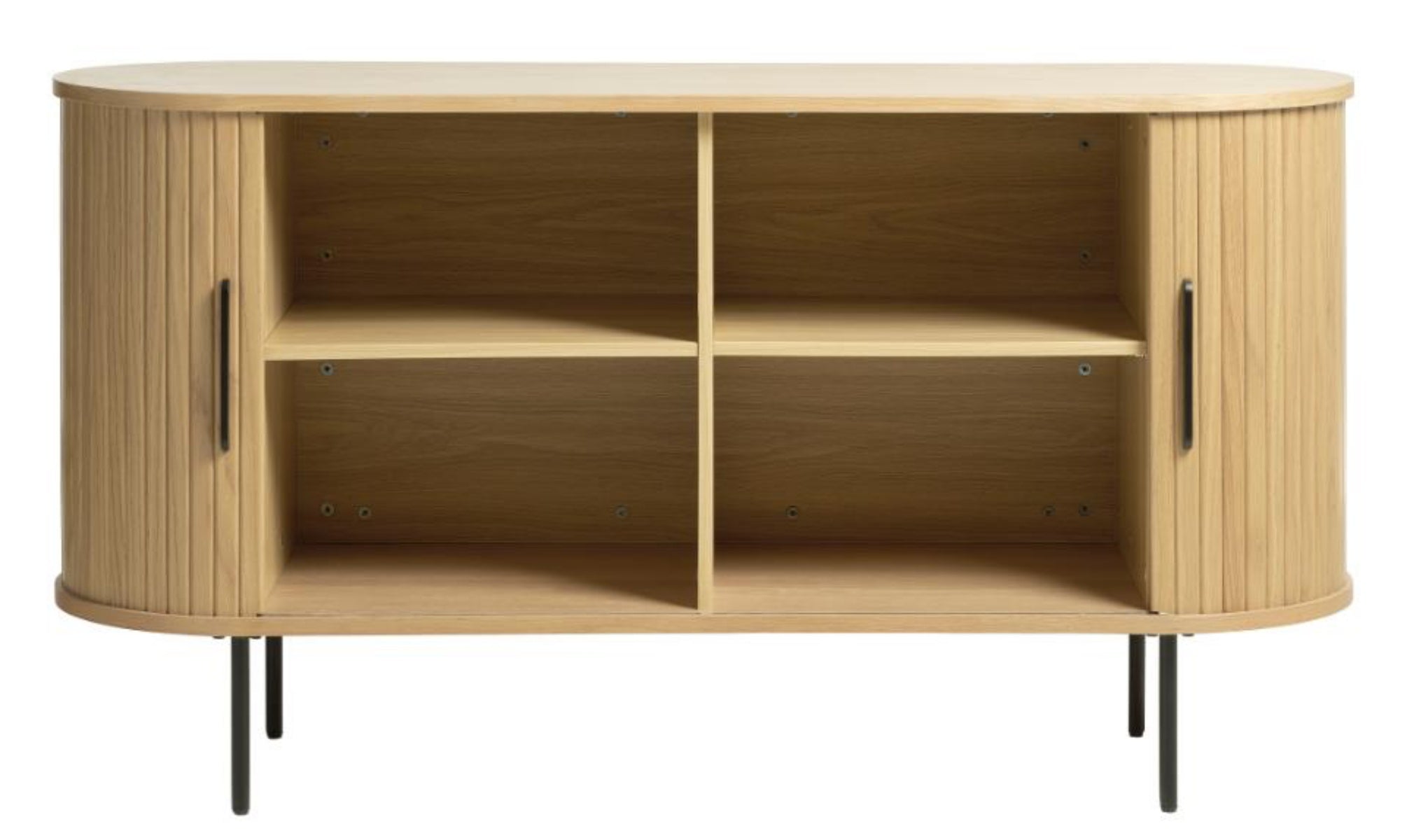 Kommode Gativel 140x76 cm Lamellen Eiche Natur