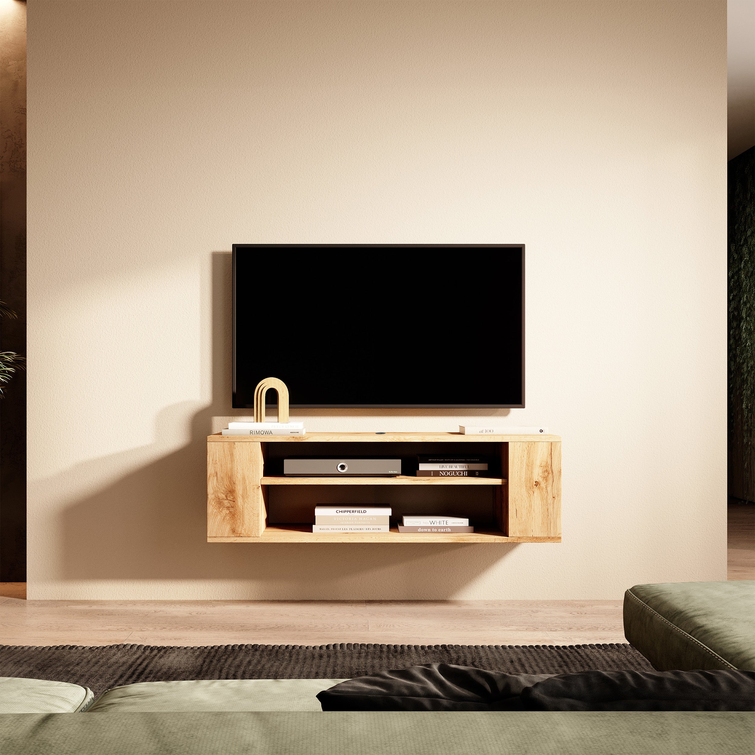 TV-Schrank Wall 100 cm Wotan-Eiche