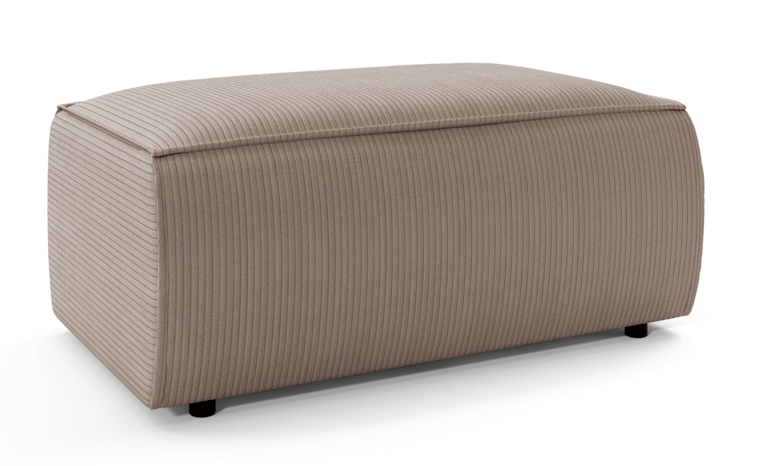 Beiger Cord-Pouf Farese