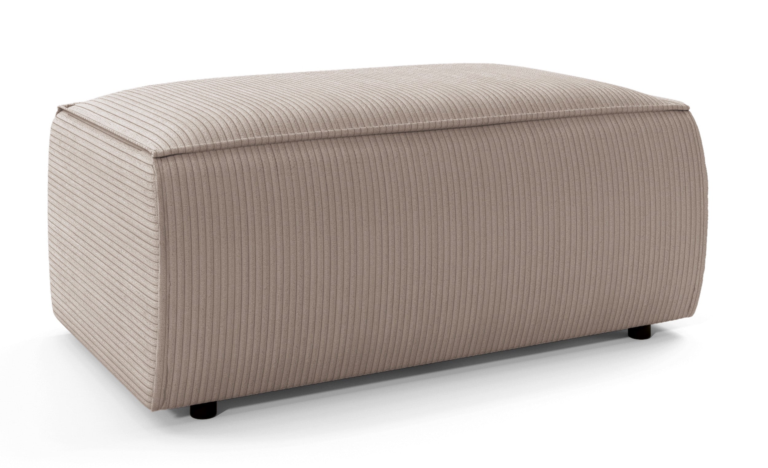Farese Hocker aus cremefarbenem Cord