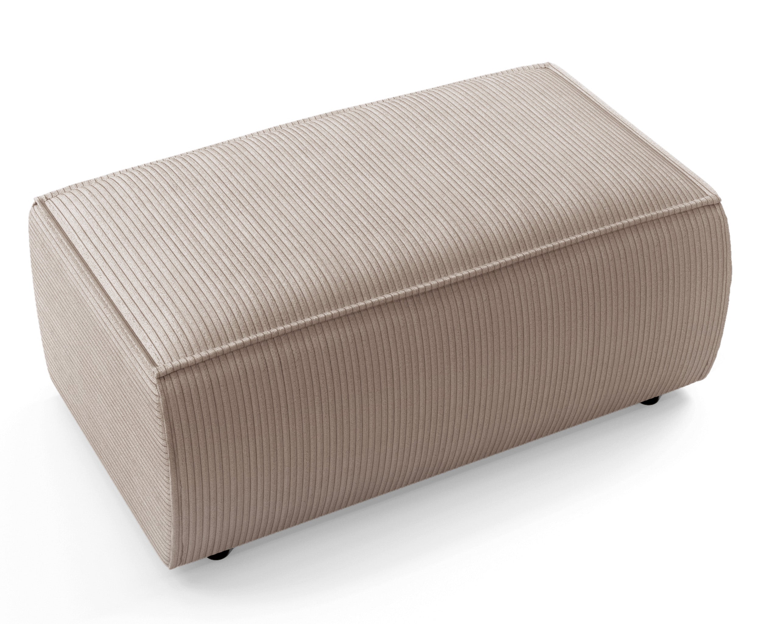 Farese Hocker aus cremefarbenem Cord