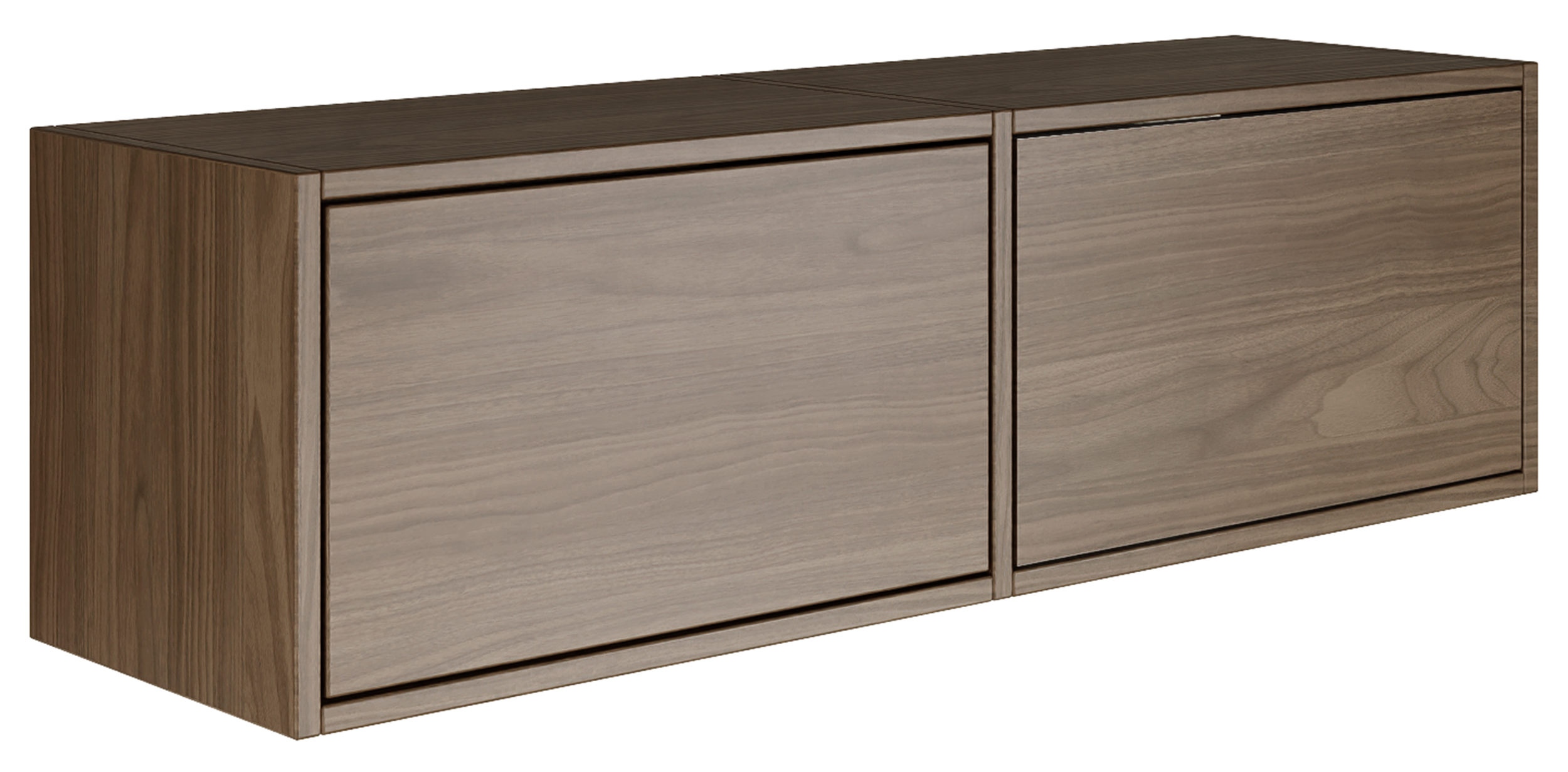 Hängender TV-Schrank Framme mit zwei Klappen, 100 cm, Wisconsin-Nussbaum