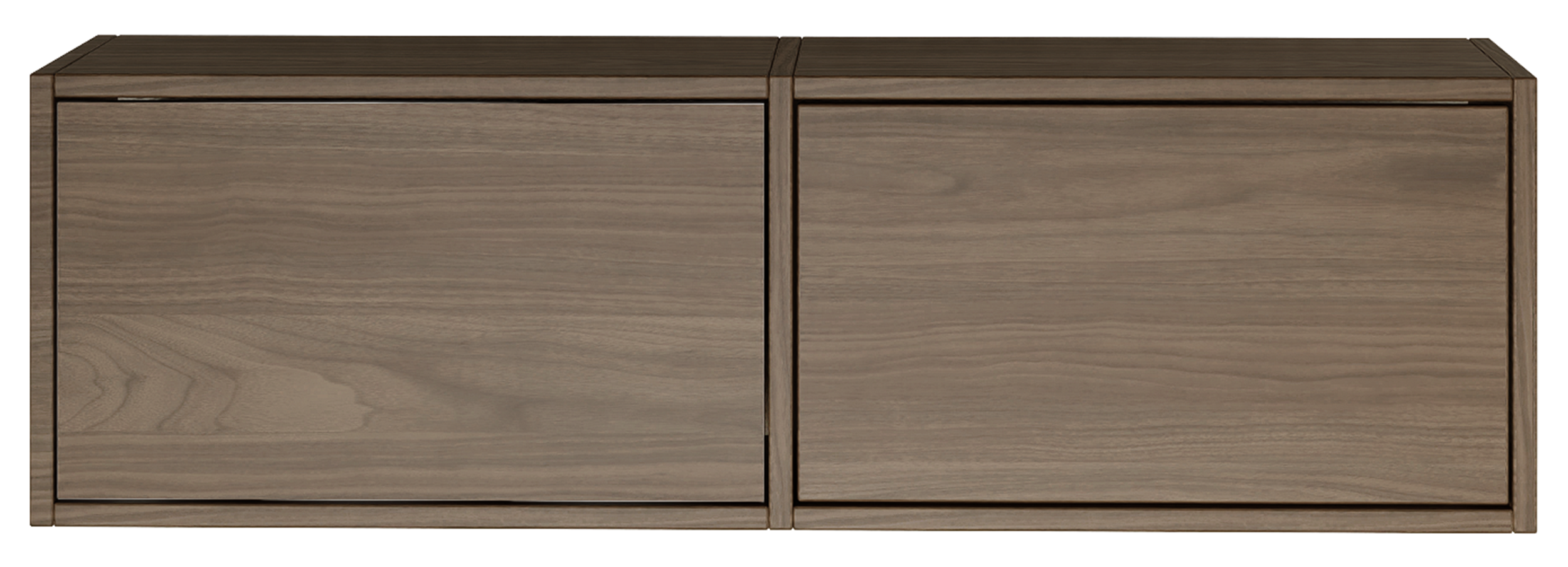 Hängender TV-Schrank Framme mit zwei Klappen, 100 cm, Wisconsin-Nussbaum