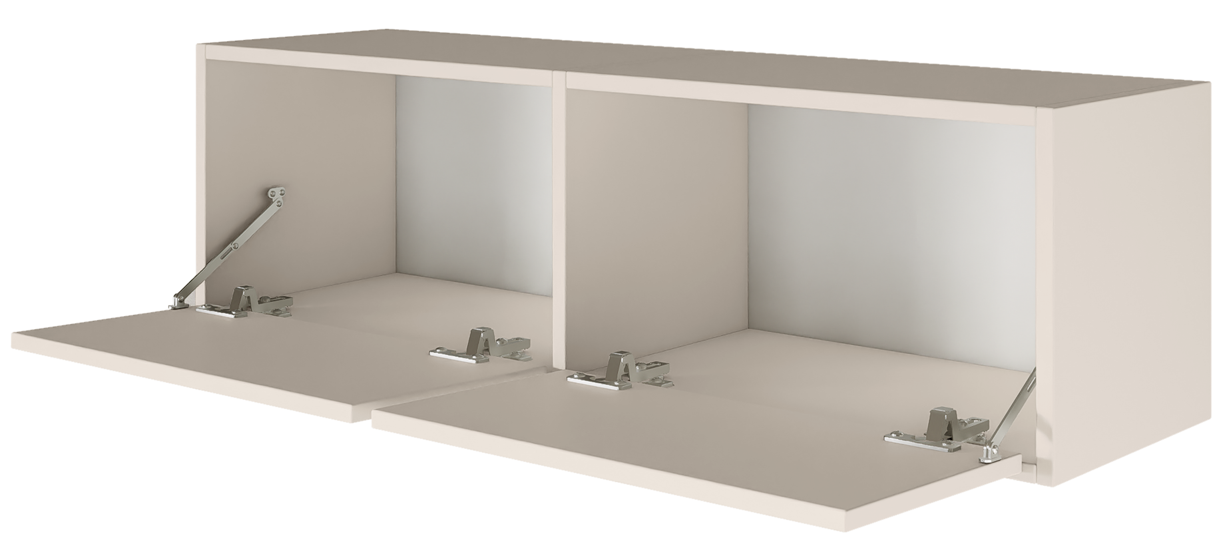 Hängender TV-Schrank Framme mit zwei Klappen, 100 cm, Kaschmir