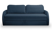 Drei-Sitzer-Schlafsofa Diego in Marineblau, Geflecht
