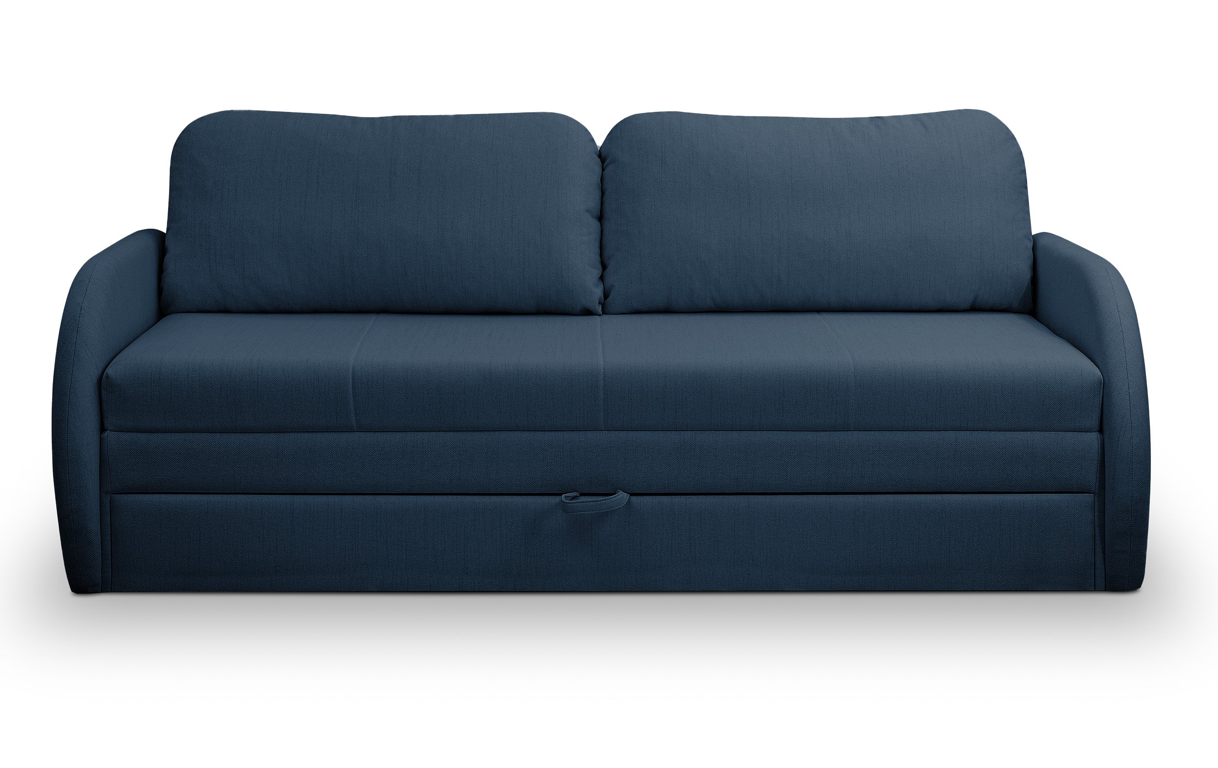 Drei-Sitzer-Schlafsofa Diego in Marineblau, Geflecht
