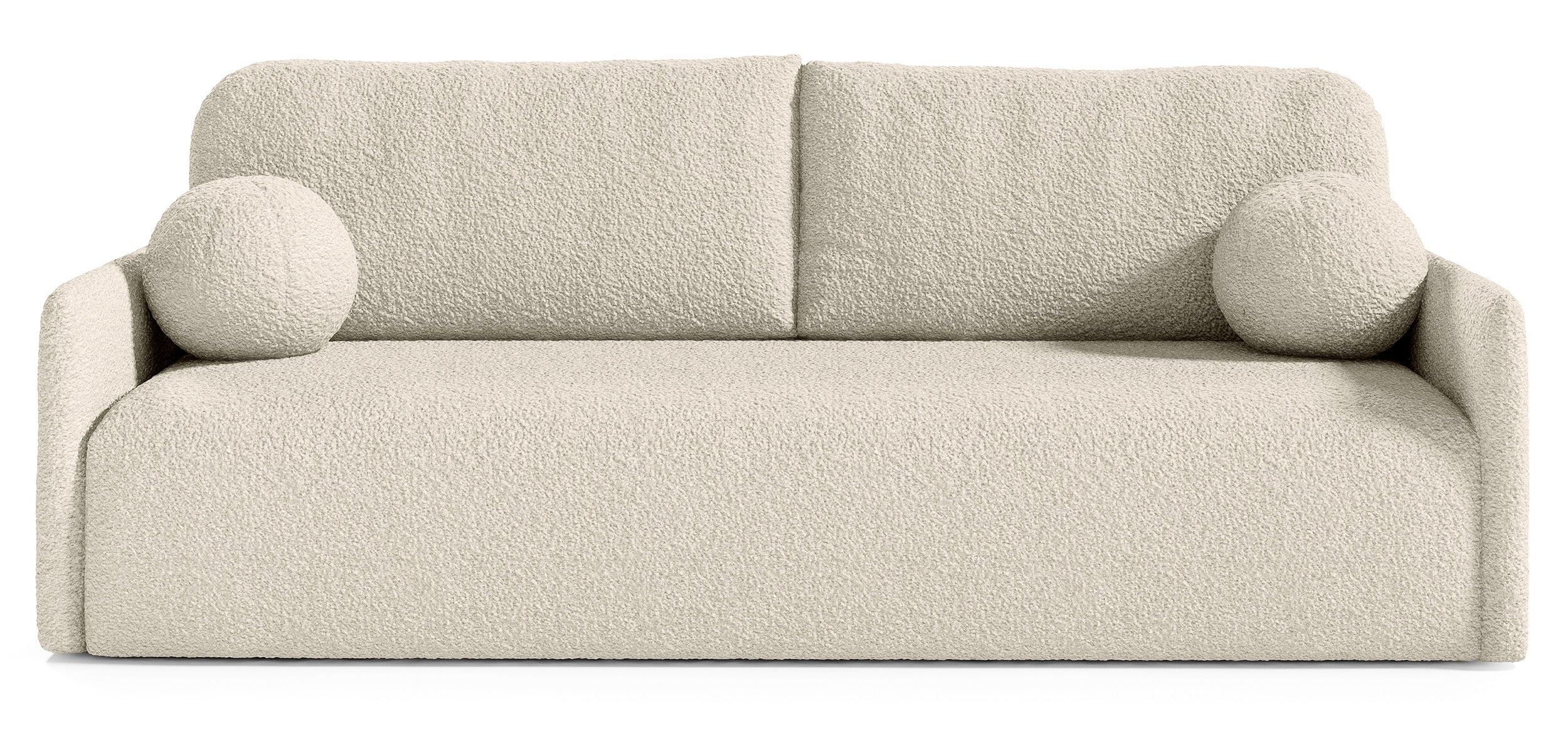 Ausziehbares Sofa Glove mit Bettkasten, beige Bouclé