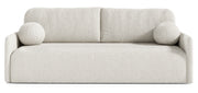 Ausziehbares Sofa Glove mit Bettkasten, cremefarbenes Bouclé