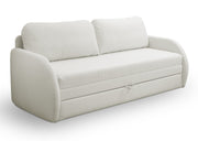 Drei-Sitzer-Schlafsofa Diego in Creme, Geflecht