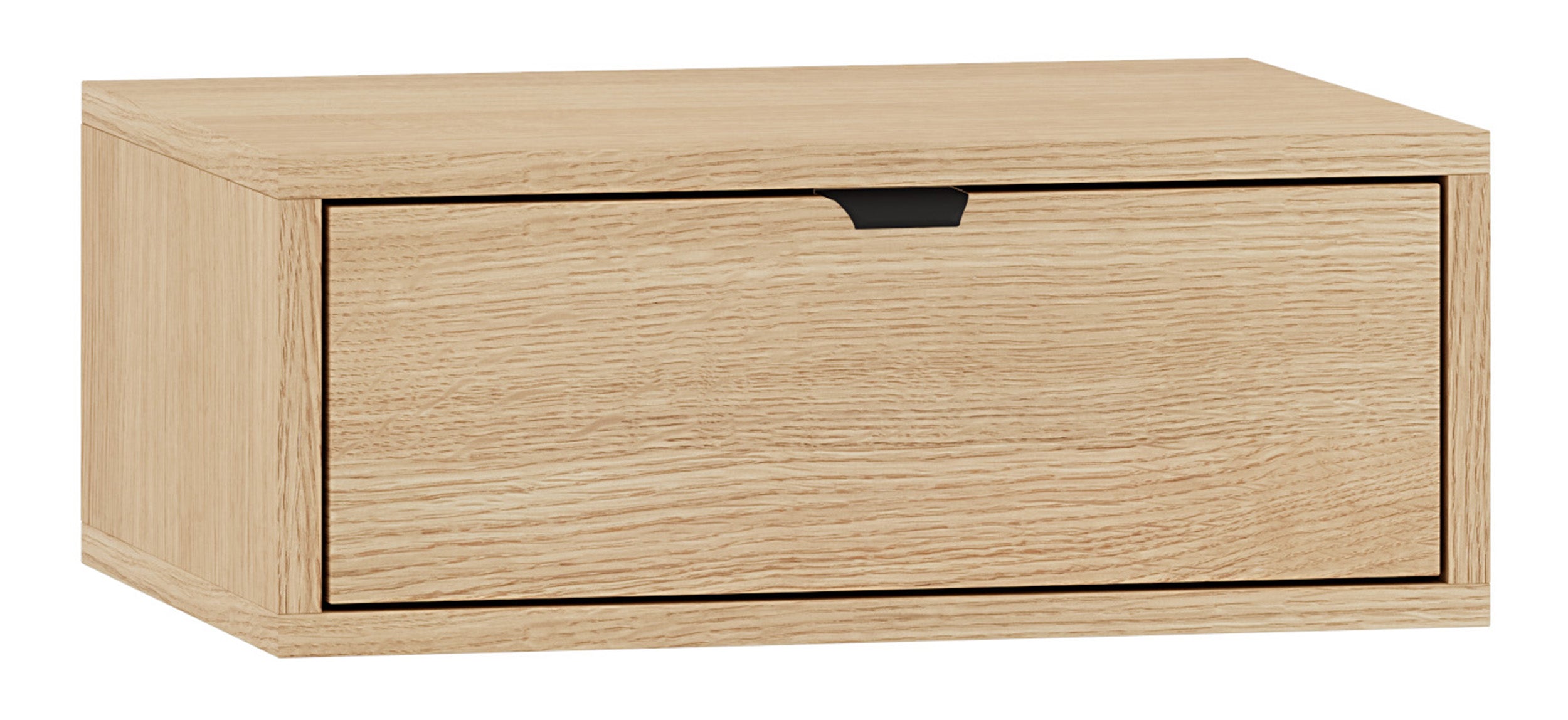 Hängender Nachttisch Heggers mit Schublade 45 cm Eiche Mavelie