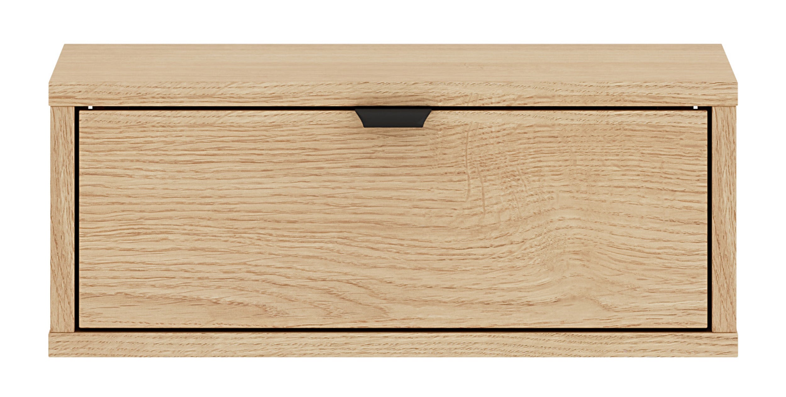 Hängender Nachttisch Heggers mit Schublade 45 cm Eiche Mavelie