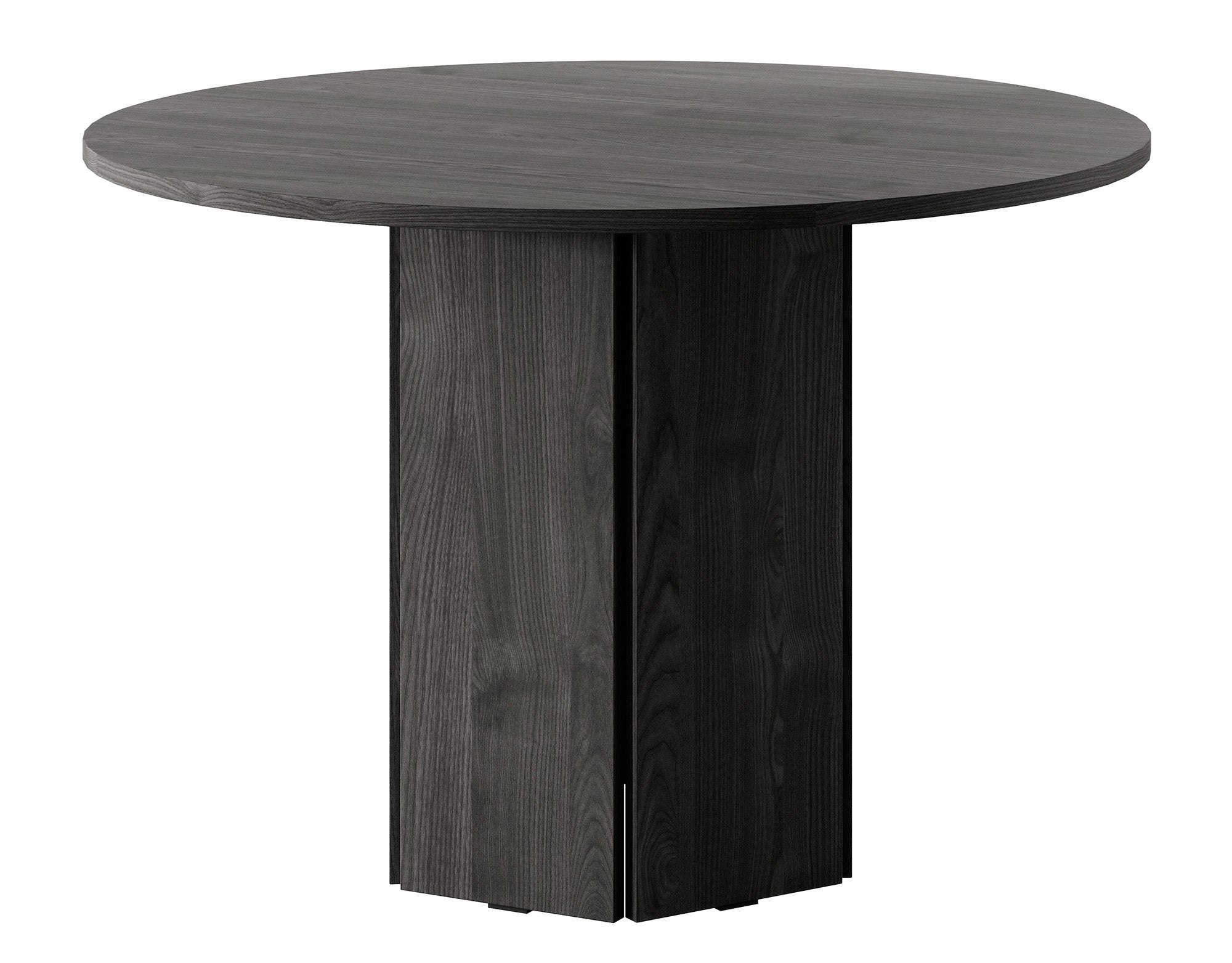 Runder Tisch Hexa 110 cm Esche Portland Schwarz