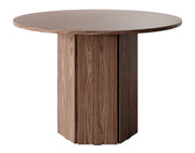 Esstisch Hexa rund 110 cm Wisconsin-Nussbaum