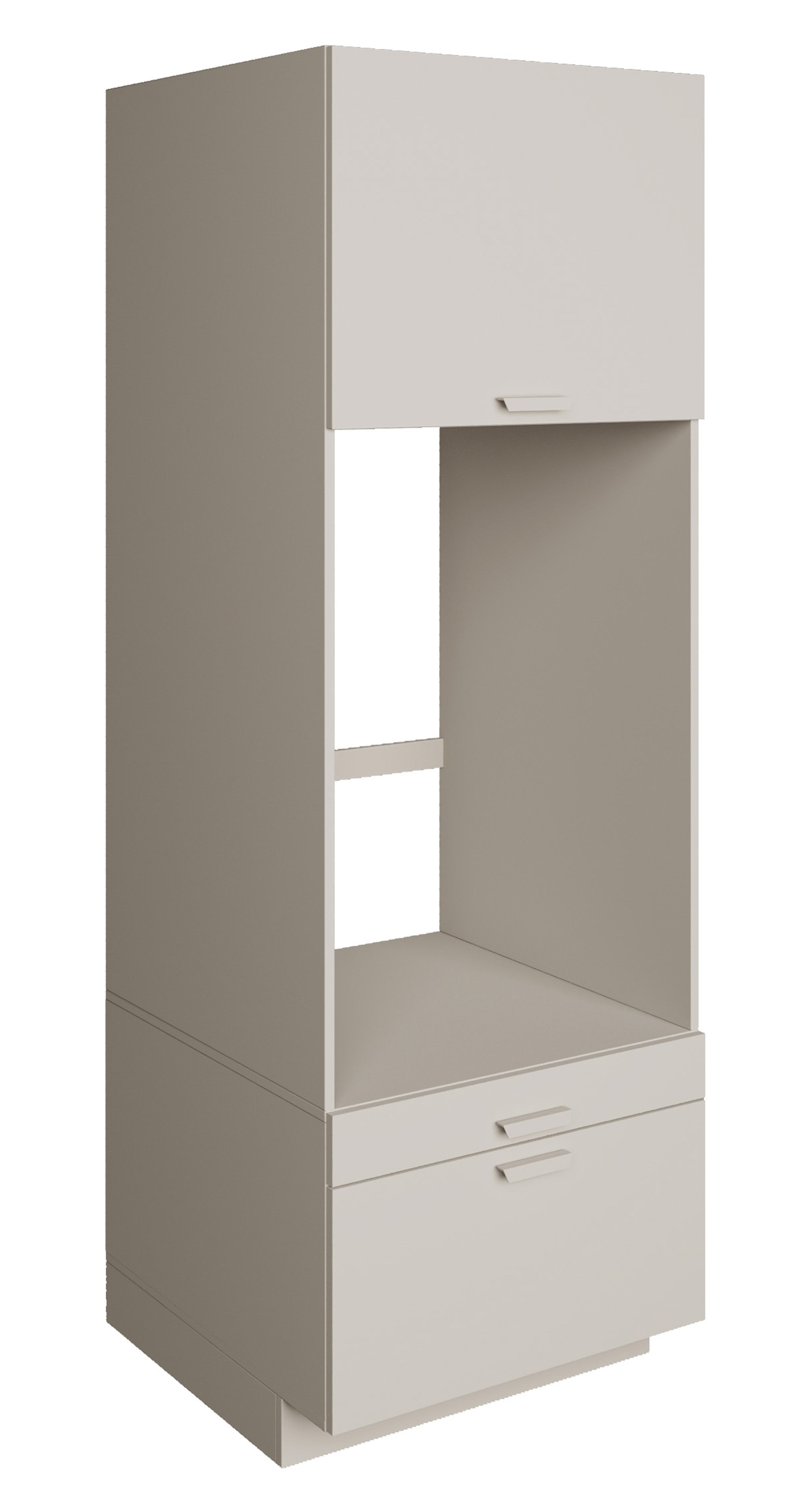 Einfacher Holv-Waschmaschinenschrank mit einer Kammer, Schublade und Regal, 68 cm, Kaschmirfarben
