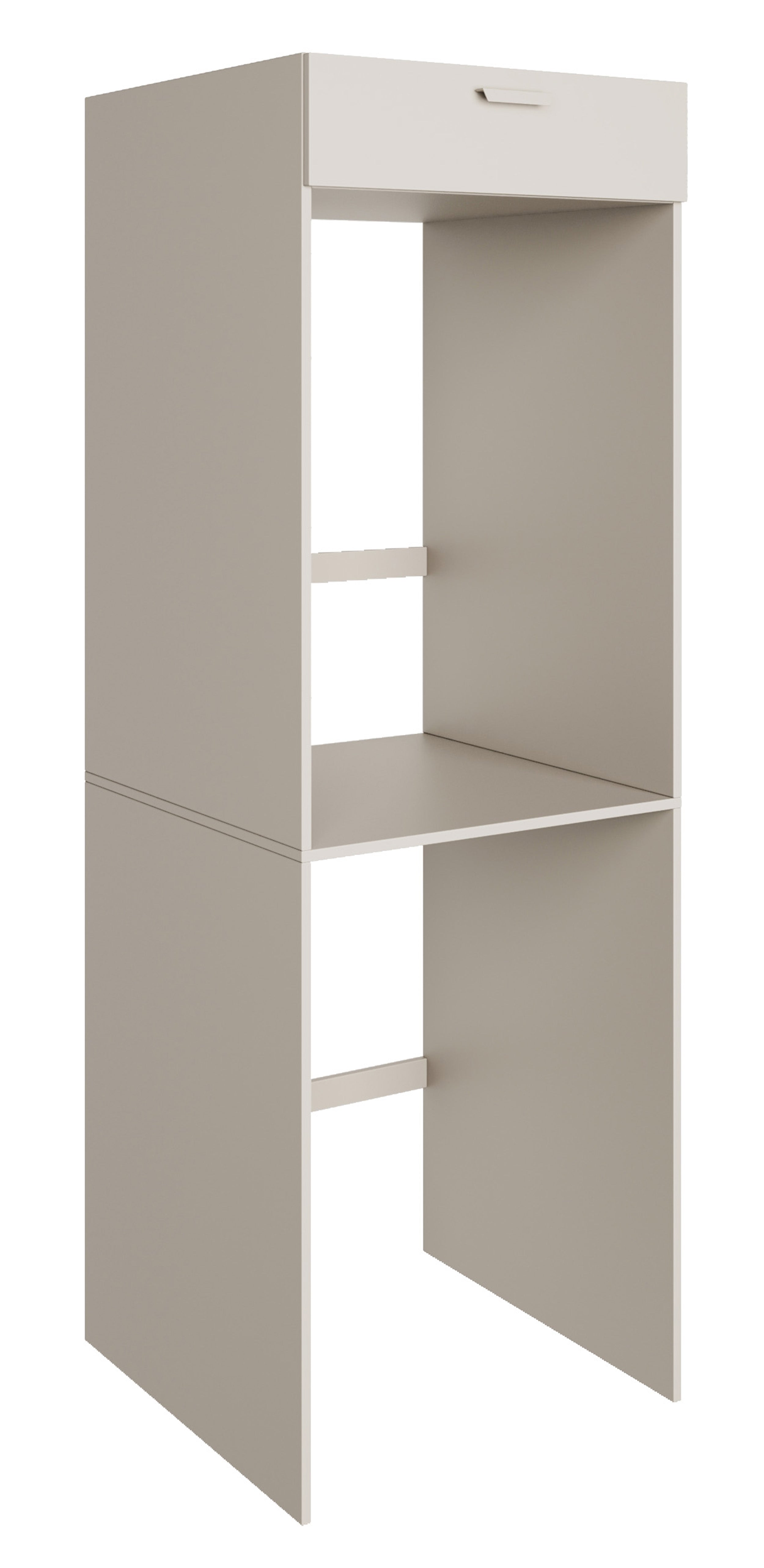 Zweikammer-Hängeschrank über der Waschmaschine Holv 68 cm Kaschmir