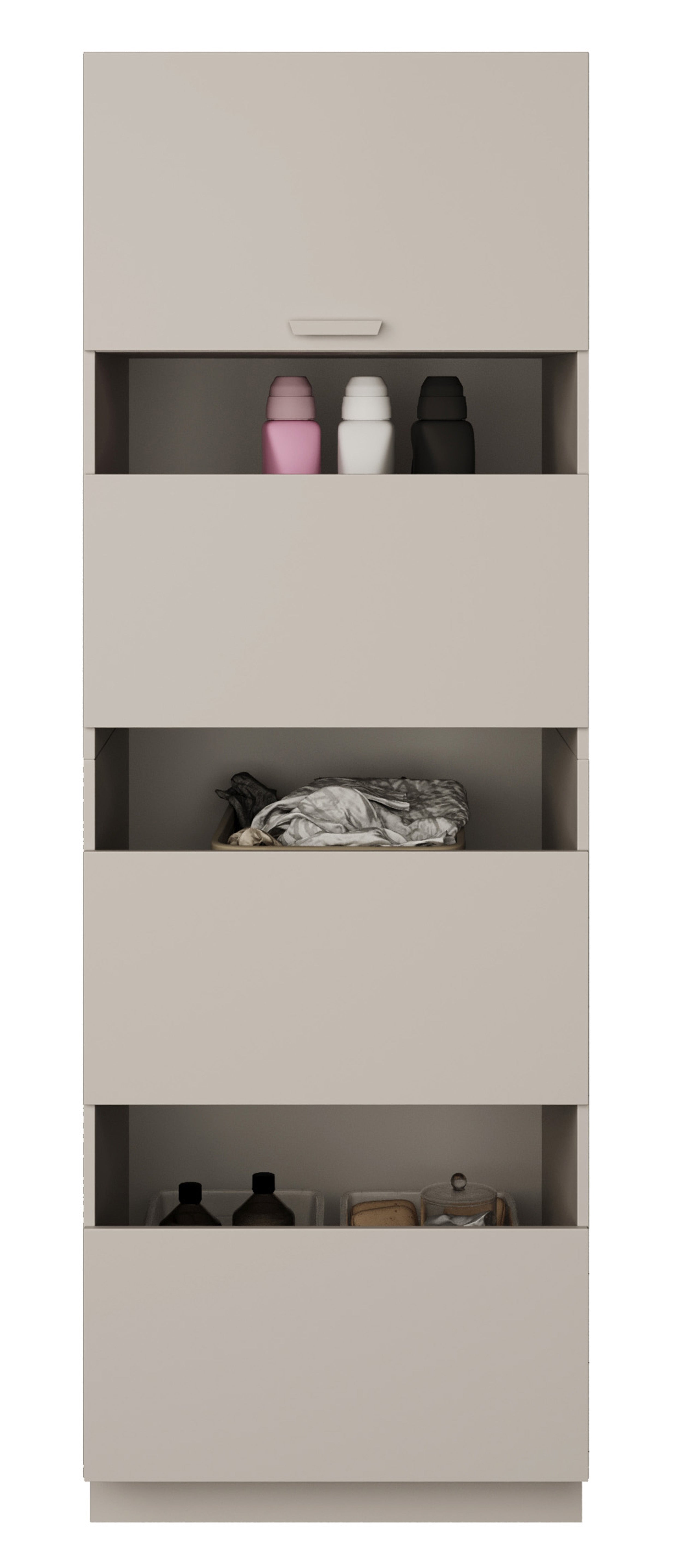 Stehender Badezimmerschrank mit vier Türen Holv 68 cm Kaschmir