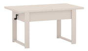 Ausziehbarer Couchtisch Hugo 120(157)x67 cm Kaschmir