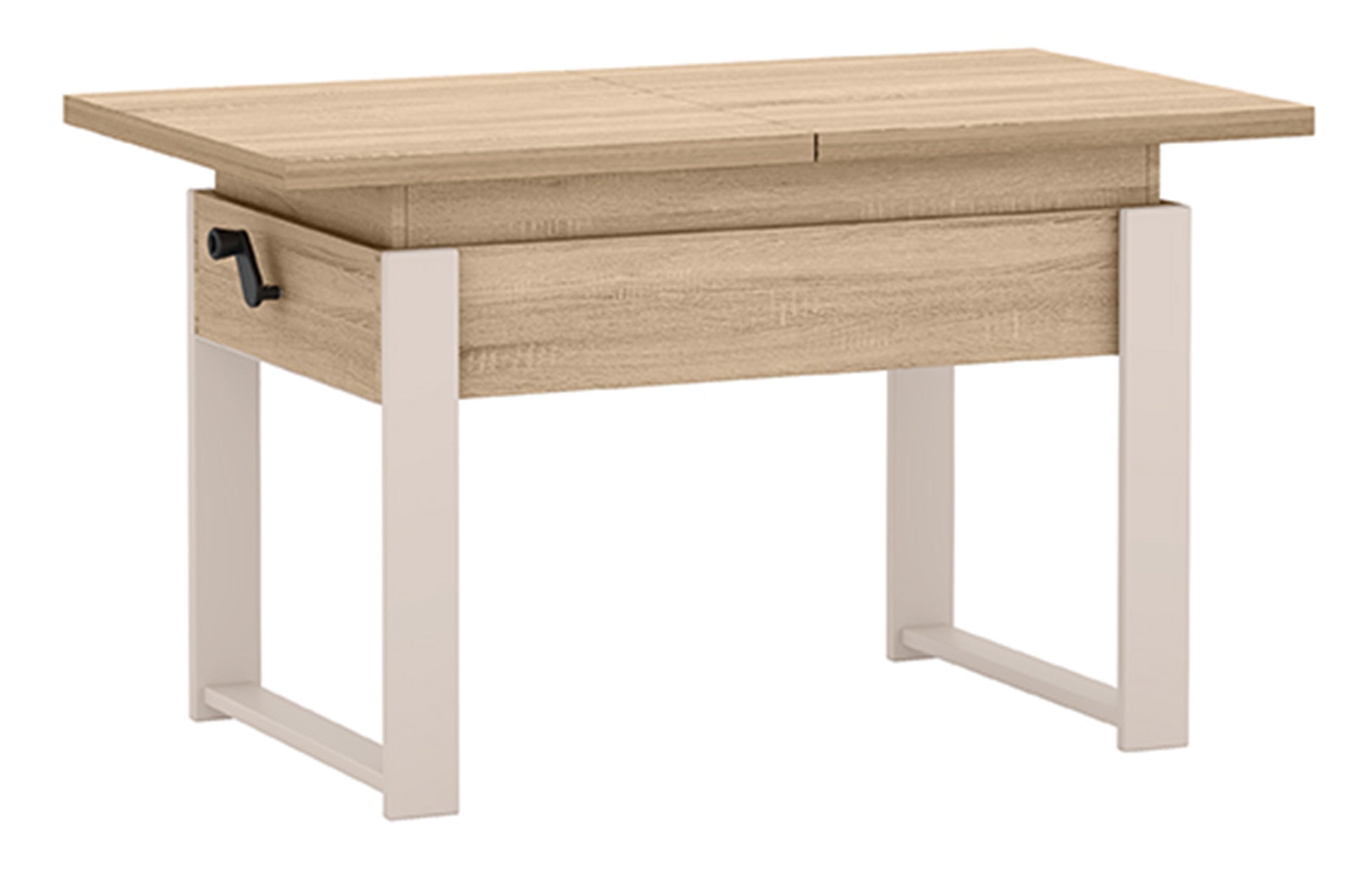 Ausziehbarer Couchtisch Hugo 120(157)x67 cm Sonoma-Eiche mit Kaschmirbeinen