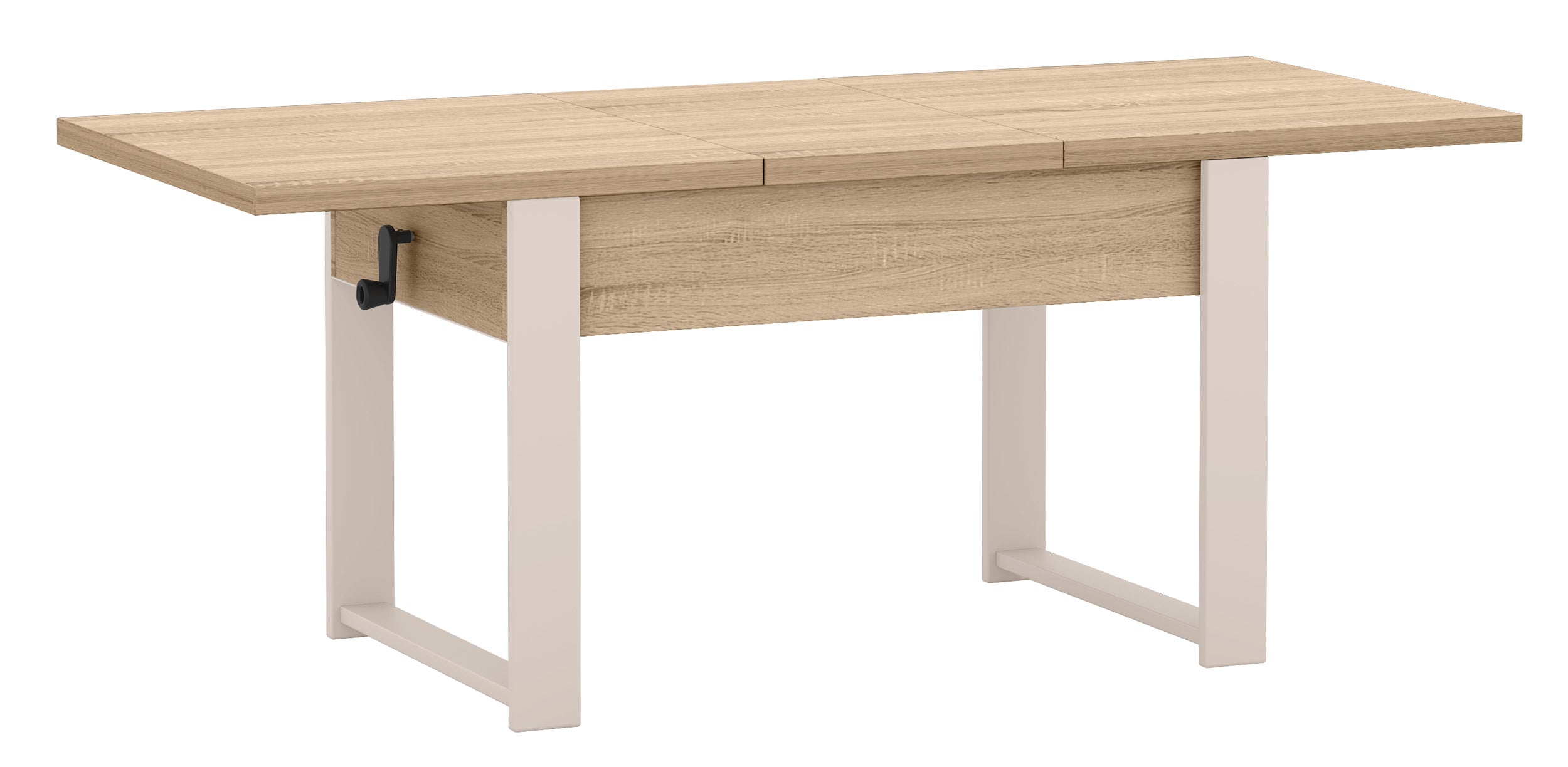 Ausziehbarer Couchtisch Hugo 120(157)x67 cm Sonoma-Eiche mit Kaschmirbeinen