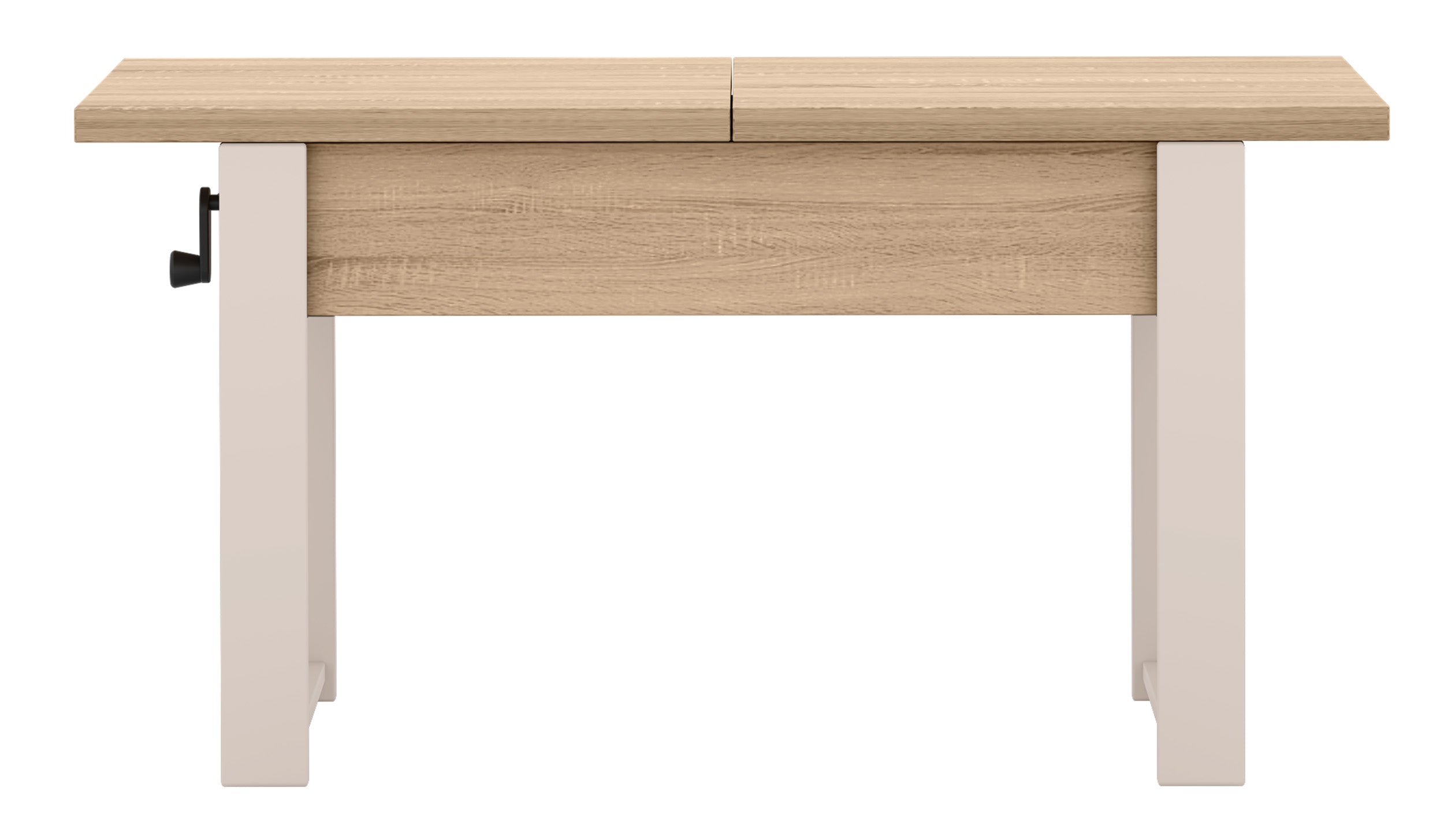 Ausziehbarer Couchtisch Hugo 120(157)x67 cm Sonoma-Eiche mit Kaschmirbeinen