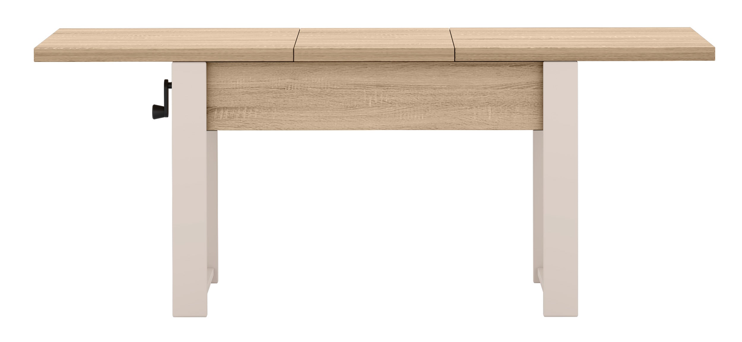 Ausziehbarer Couchtisch Hugo 120(157)x67 cm Sonoma-Eiche mit Kaschmirbeinen