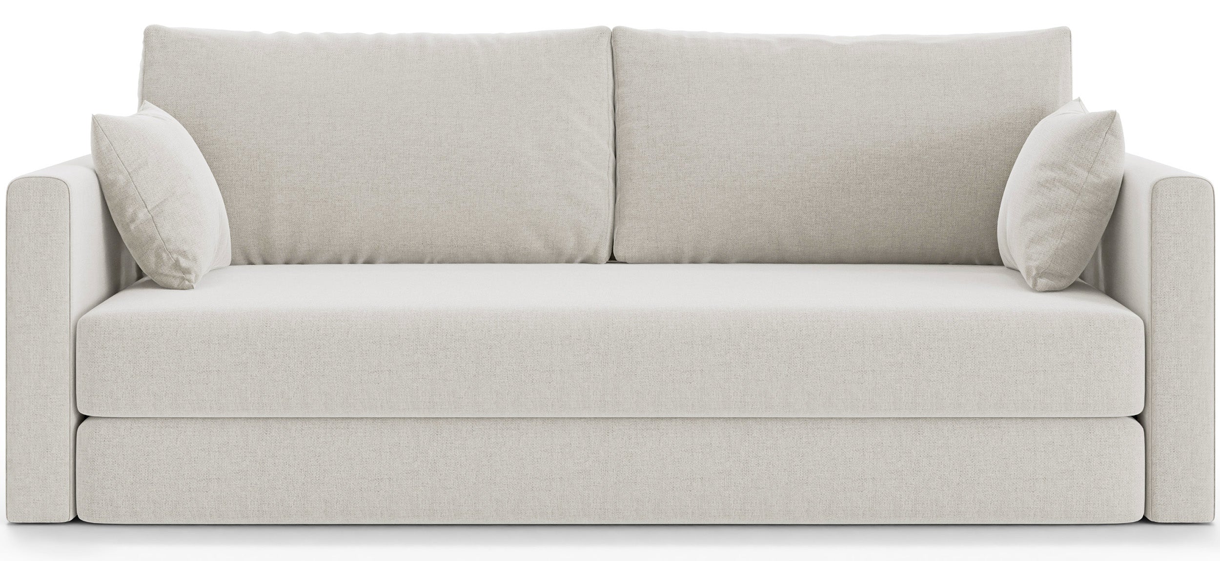 Drei-Sitzer-Schlafsofa Avolia, cremefarben, Geflecht