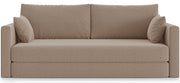 Dreisitziges ausklappbares Sofa Avolia, beige, Geflecht