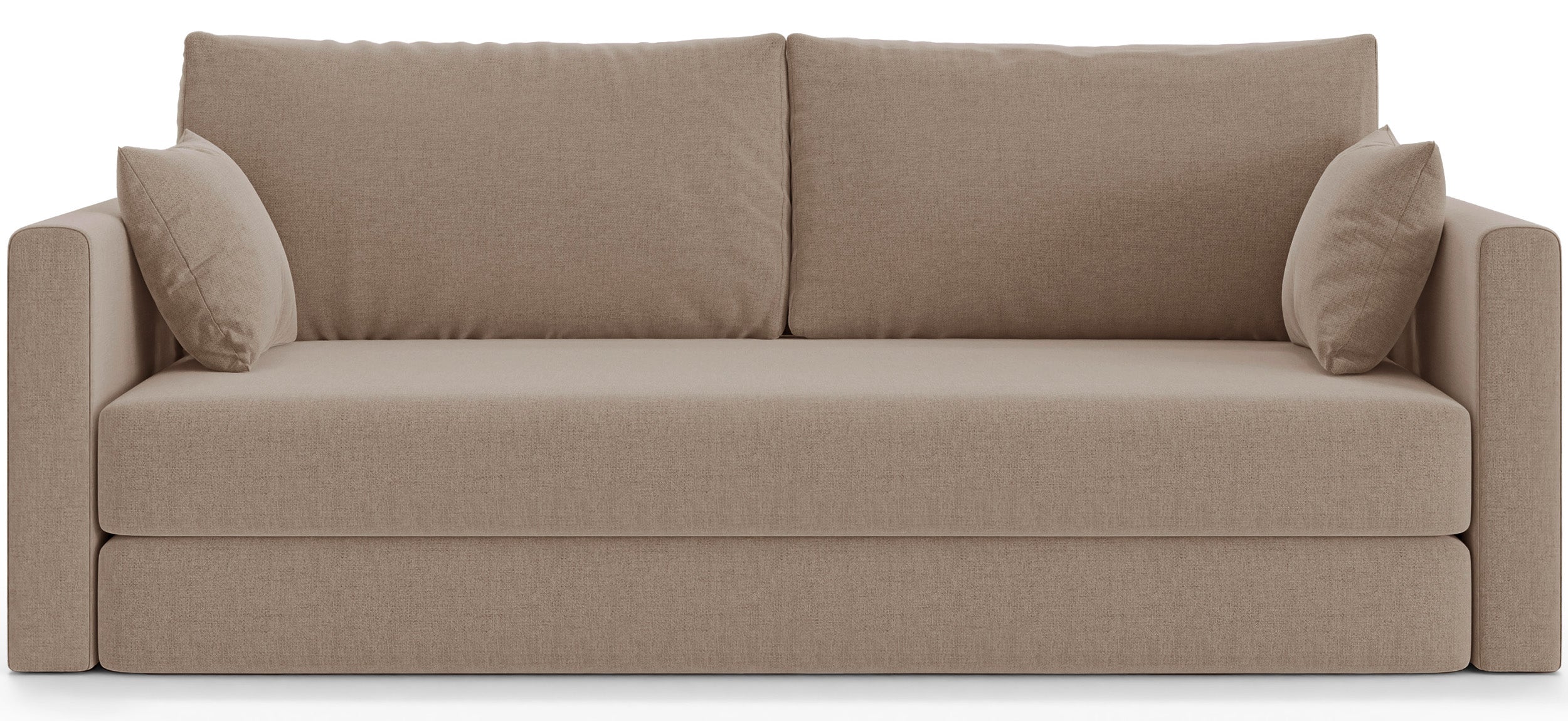 Dreisitziges ausklappbares Sofa Avolia, beige, Geflecht