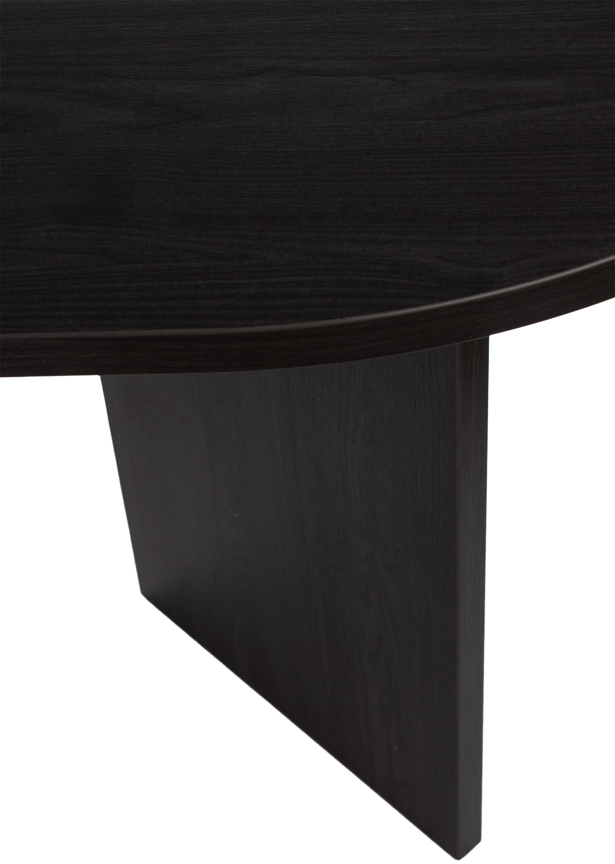 Esstisch Ovo oval 204 cm Esche Portland Schwarz