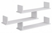 Hängeregal Kassi dreistufig 119 cm weiß