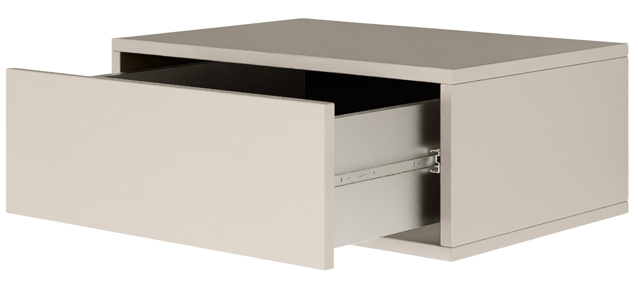 Hängender Nachttisch Framme mit Schublade 50 cm Kaschmir