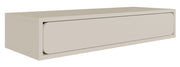 Hängende Konsole Wuwu mit einer Schublade, 90 cm, grau-beige