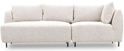 Modulares Sofa Lanomi in weißem Bouclé
