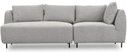 Modulares Sofa Lanomi in hellgrauem Bouclé
