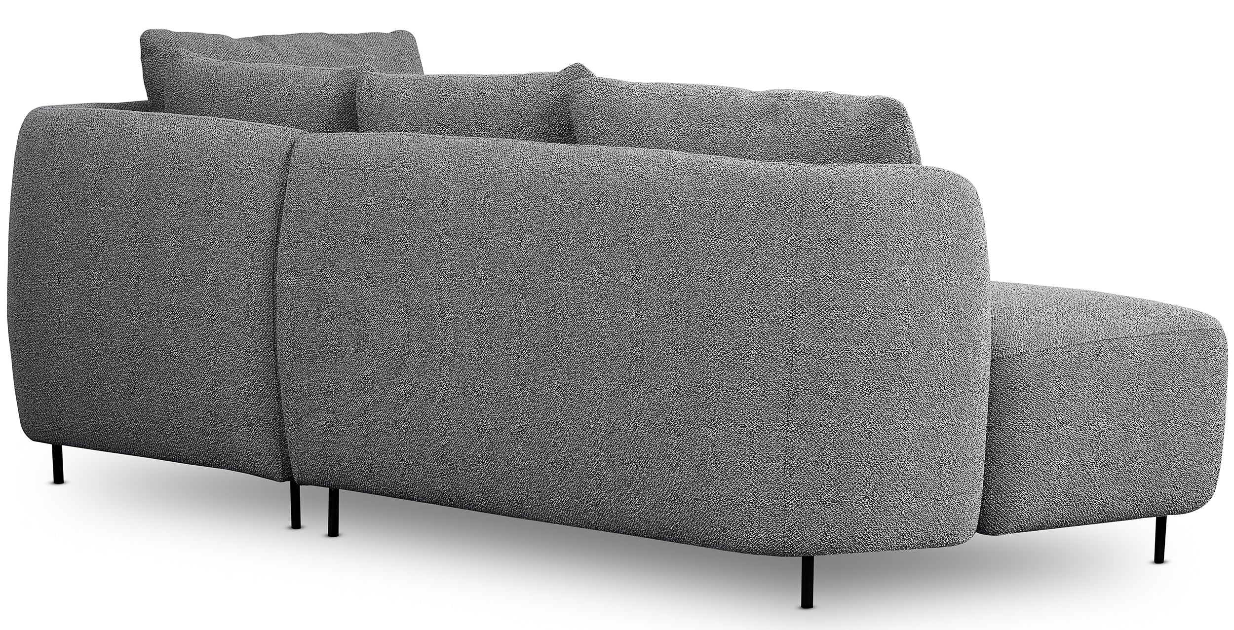 Modulares Sofa Lanomi in grauem Bouclé